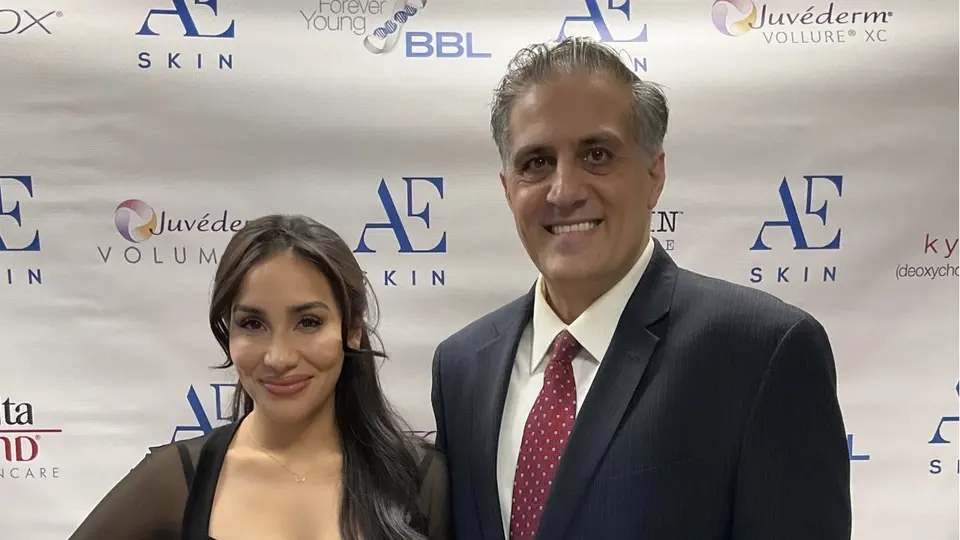Dr. Alex Eshaghian and Karla at A E Skin